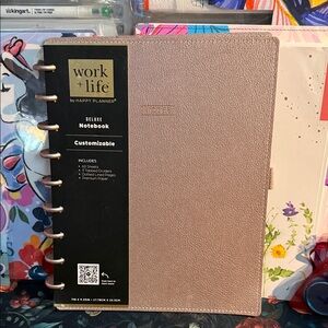 Happy Planner work life rose gold notebook - new
